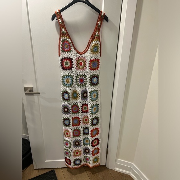 Newly Handmade crochet dress $100 organic cotton size small - Picture 1 of 3